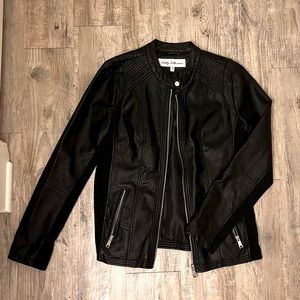 Black Faux Leather Jacket